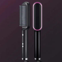 Load image into Gallery viewer, Hair Straightener Comb Straightener And Curly Hair Dual-purpose Hot Air Comb Electric Heating Curling Rod Negative Ion Doesn&#39;t Injury Hair
